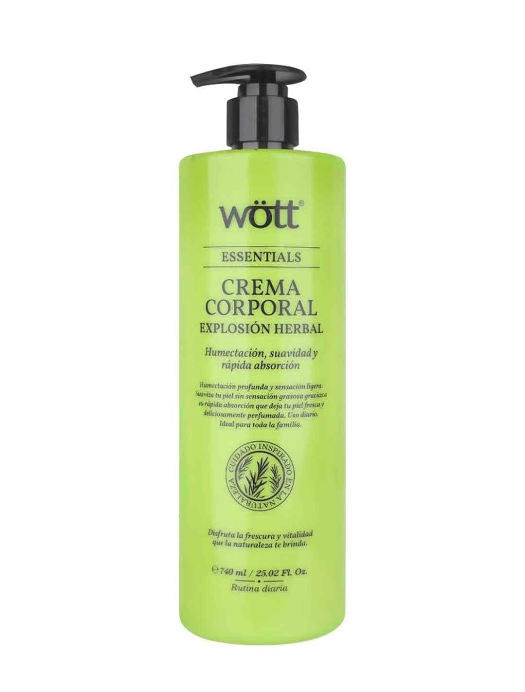 Crema corporal hidratación natural revitalizante 740 ml