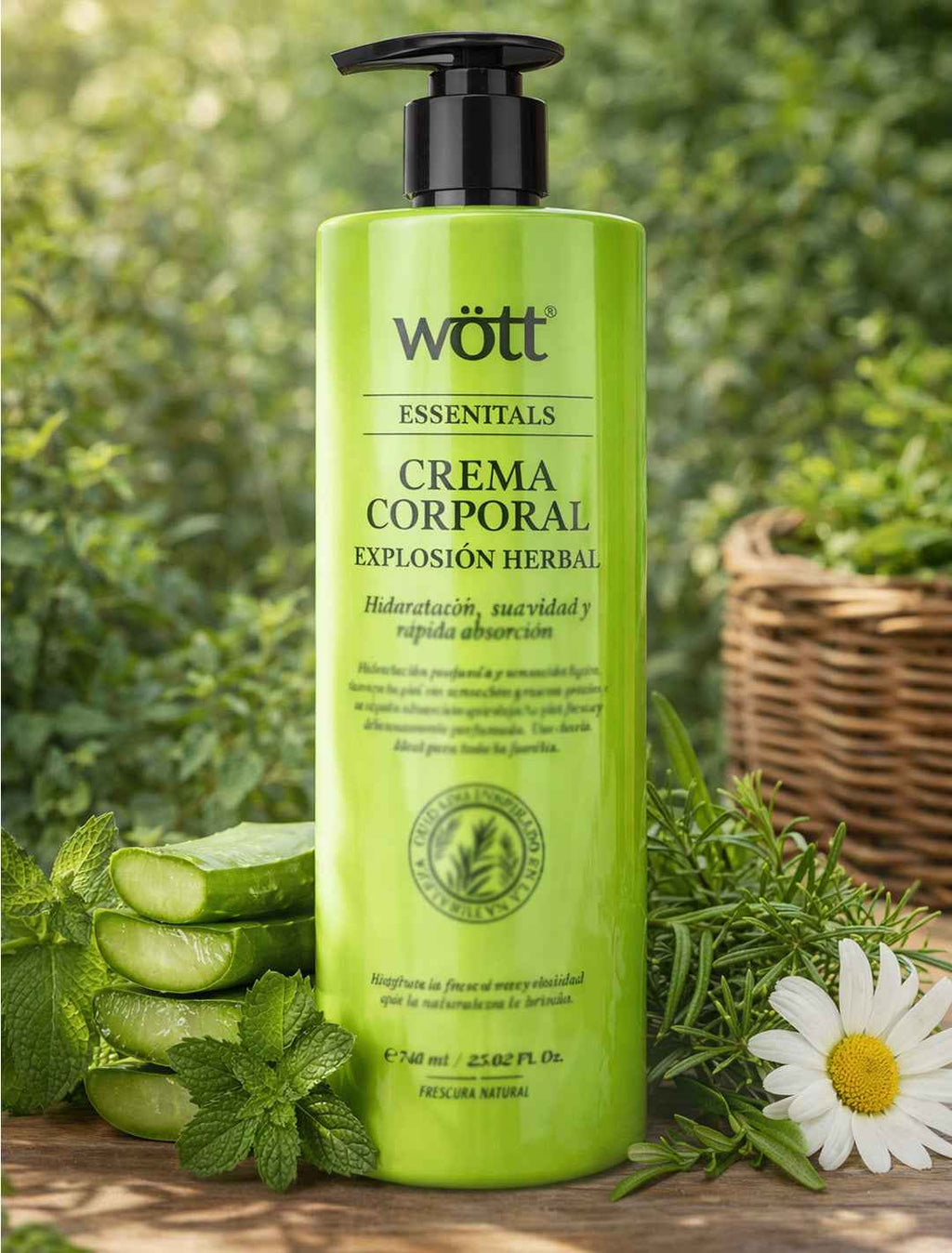 Crema corporal hidratación natural revitalizante 740 ml