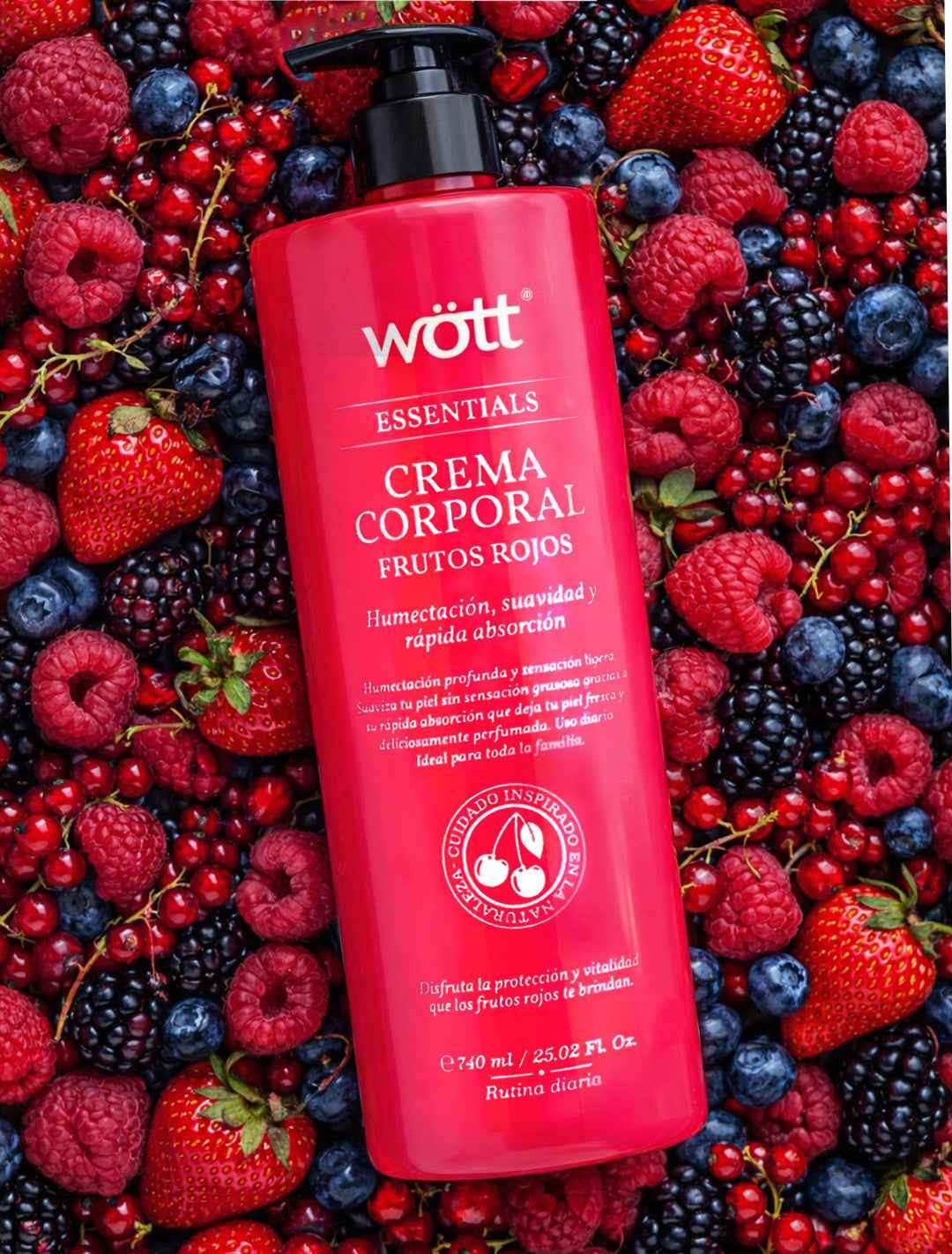 Crema corporal frutos rojos