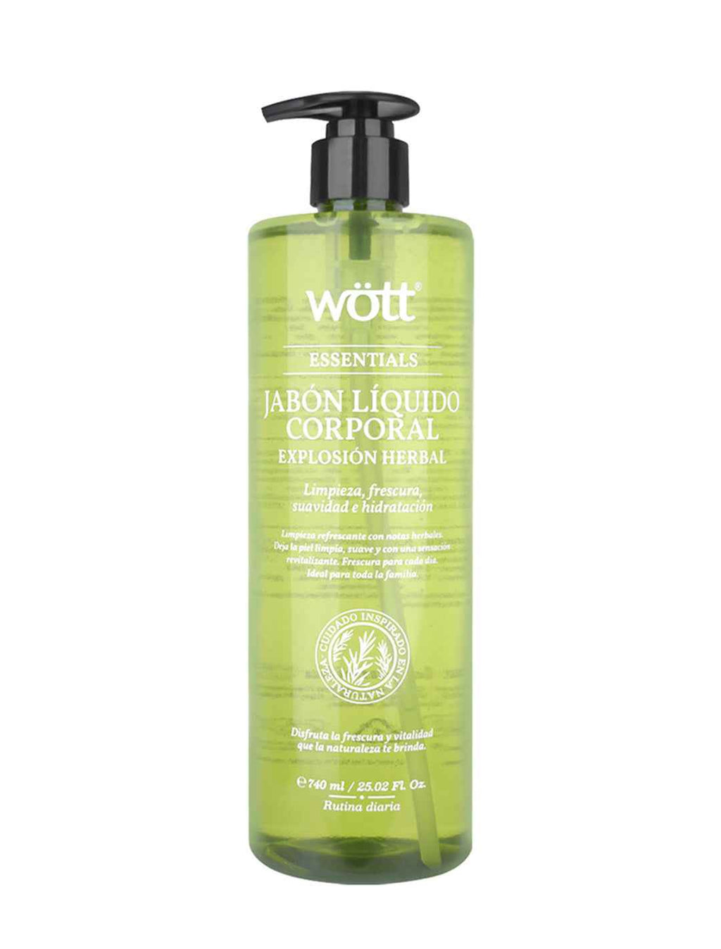 Shampoo herbal limpieza revitalizante y brillo natural